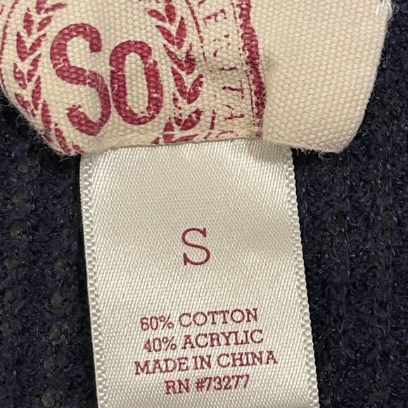 So Sweater Women's Small Blue & White Striped Light - Picture 5 of 11